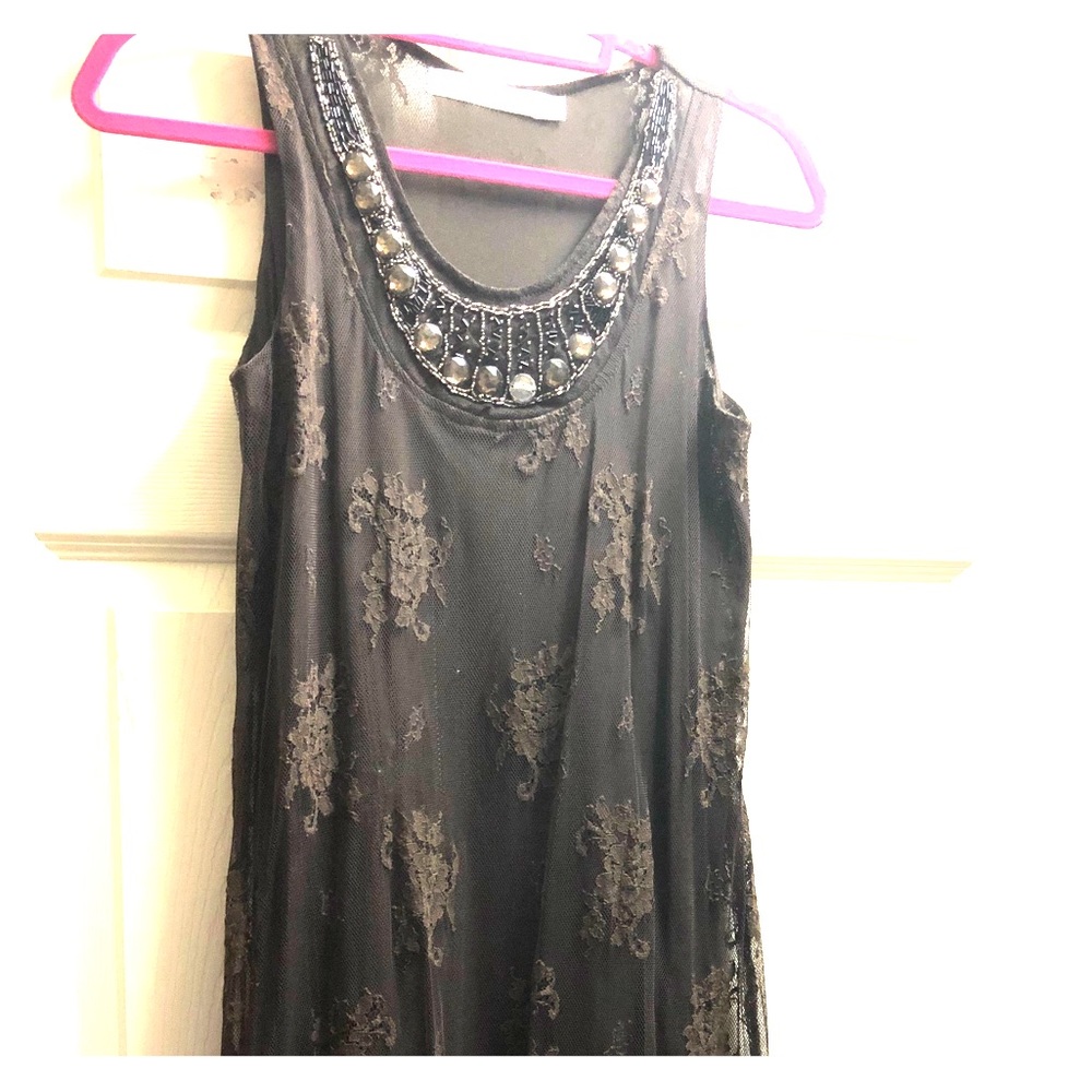 Miilla Brown Lace Mini-Dress